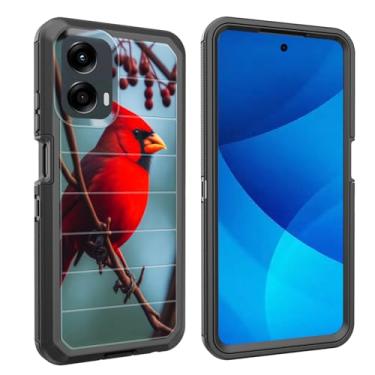 Imagem de smauncucn Capa para Moto G Power 5G 2024, proteção contra quedas à prova de choque, resistente, 3 camadas, militar, resistente, durável para Motorola Moto G Power 5G 2024 de 6,7 polegadas, pássaro