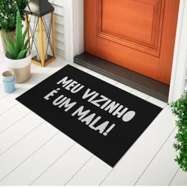 Imagem de Tapete Capacho Divertido e Decorativo Para Porta Frase - Meu Vizinho É Um Mala Ca210