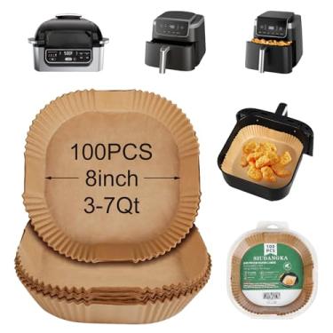 Imagem de SIUDANGKA Forro de papel descartável Air Fryer, 100 peças de almofadas de papel de pergaminho descartáveis Air Fryer para fritadeira a ar Ninja Pro 5