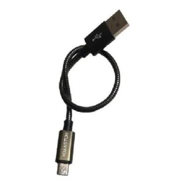Imagem de Cabo V8 Micro Usb Power Bank Curto Blindado Turbo 3 A - MK