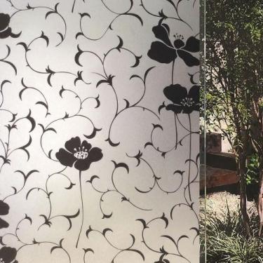 Imagem de Pelicula Adesiva Eletrostatica para Porta de Vidro Orquideas 210x200cm