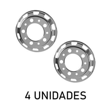 Imagem de Calota Americana Dianteira Aro 22,5 para Rodoar - 4 Unidades - Fabbof