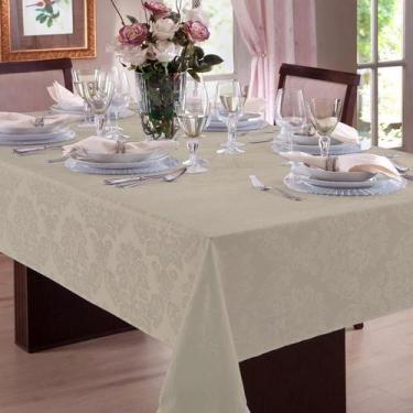 Imagem de Toalha de Mesa Jacquard Admirare 8 Lugares Quadrada Fendi