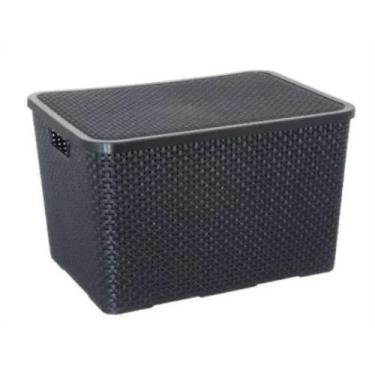 Imagem de Caixa Plástica Organizadora Rattan Multiuso 16 Litros - Ligbrin