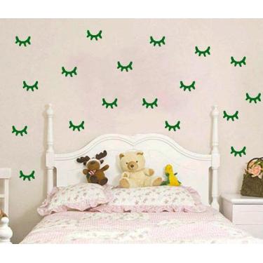 Imagem de Adesivo decorativo 40 Pares de olhos de unicórnio 5cm x 3,3cm Adesivo 