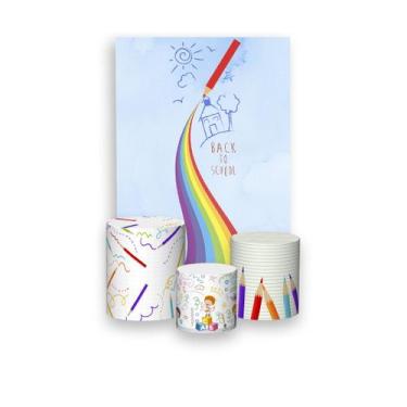 Imagem de Painel De Festa Vertical 1,50 x 2,20 + Trio De Capas Cilindro - Format