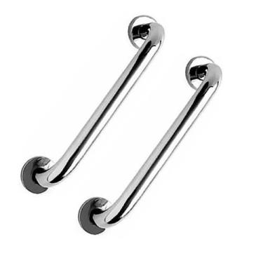 Imagem de Alça Apoio Banheiro Inox Barra 30cm Idoso Deficiente Cadeirante Acessi