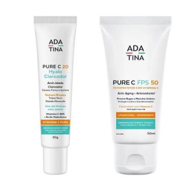 Imagem de Kit Anti-Idade Clareador Com Vitamina C Pura e Niacinmaida - ADA TINA