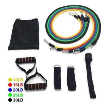 Imagem de Kit Tubing Elásticos Extensores 11 Peças Funcional - Infinity