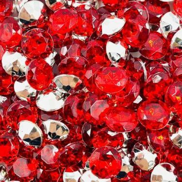 Imagem de Colagem Chaton Diamante 11mm Plástico Vermelho 50pçs 30g - Macall