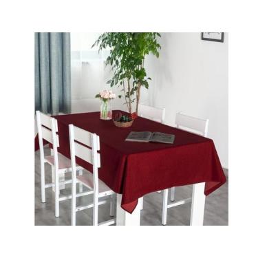 Imagem de Toalha Mesa 1 40 X 1 40 Quadrada Tecido Rústico P/ 4 Lugares - Casa Ar