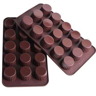 Imagem de Moldes de chocolate de silicone Webake Candy Molds, molde de cozimento para gelatina, bombas de gordura de ceto, Coffee, Snack Size Cup