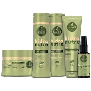 Imagem de Kit Haskell HidraNutre Sh Cond Máscara 300ml 5 Itens Completo