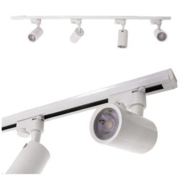 Imagem de Trilho Eletrificado 1metro + 5 Spot Led 7w 3000k Bivolt - Redtun, PRET