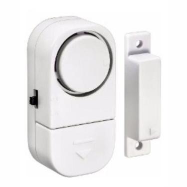 Imagem de Kit com 12 Alarme Janela Sensor sem Fio Porta Magnético Sonoro Seguran