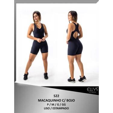 Imagem de Macacquinho fitness femino com bojo removivel - Ellys Fitness, Pink, G
