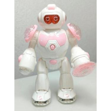 Imagem de Brinquedo Robô Rosa Estelar Interativo Com Luzes E Sons - Fun Game
