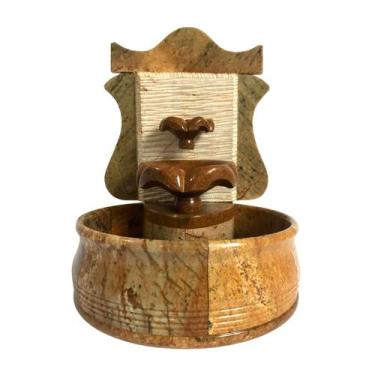 Imagem de Fonte de Água Artesanal Decorativa Cascata Chafariz - Ô Bichim, 220V