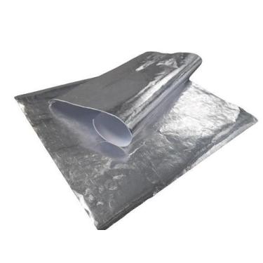 Imagem de Papel alumínio laminado térmico delivery lanche 38x40 kit2pc - Mamedes