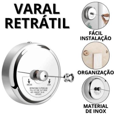 Imagem de Varal De Roupa Retrátil - Nibus