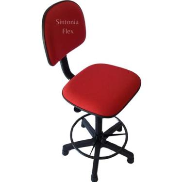 Imagem de Cadeira caixa alta com aro com base  sapata fixa para recepçao mercado