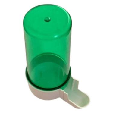 Imagem de Bebedouro Animalplast Médio 200ml - Malha Larga - Verde Com Base Branc