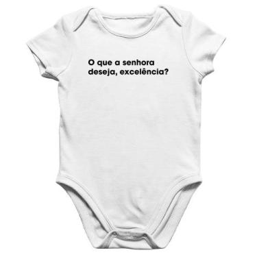 Imagem de Body Bebê Algodão O que a senhora  deseja, excelência - Foca na Moda, 