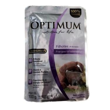 Imagem de Optimum Sachê Frango para Cães Filhotes 100g - C&G VF
