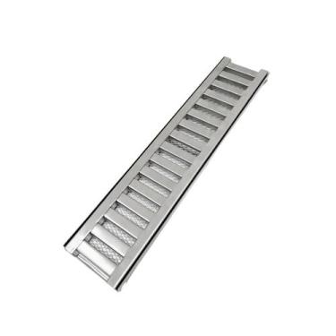 Imagem de Grelha Pluvial Inox304 10x50 Chato Veículo  com Tela - Ficone & Reis 