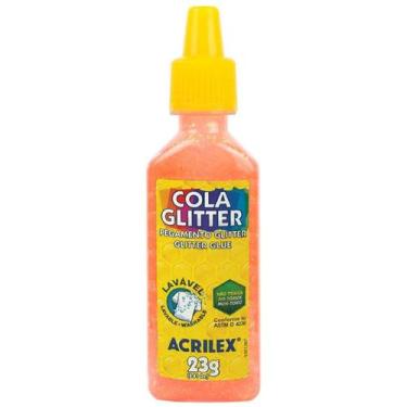 Imagem de Cola glitter Acrilex 23 g - laranja