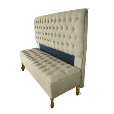 Imagem de Kit Cabeceira + Recamier Baú Iza Para Cama Box Casal Padrão 138 Cm - S