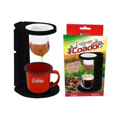 Imagem de Mini Suporte Coador de Café Expresso Dobrável + Canequinha - Keita