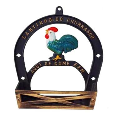 Imagem de Suporte Porta Tempero E Condimentos Alumínio Fundido Galo - Gaspar