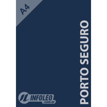 Imagem de Papel Color Plus A4 180 gramas Porto Seguro (Azul Marinho), 50 Folhas