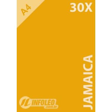 Imagem de 30 Folhas Papel Color Plus A4 180g Jamaica (laranja Claro)