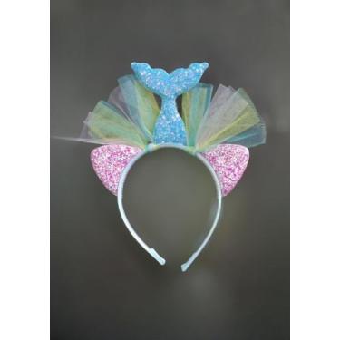 Imagem de Tiara Sereia  Colorida Modelo 2 - Festas e Fantasias