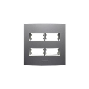 Imagem de Placa 4X4 4 Módulos Inova Pro Class Grafite 85481 Alumbra