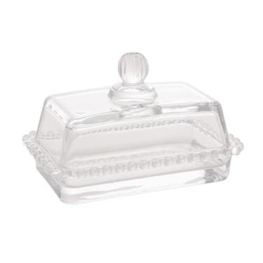 Imagem de WOLFF - Manteigueira de Cristal com Tampa Pearl 17cm x 10,5cm x 10cm