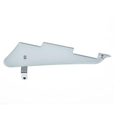 Imagem de KAISH Palheta de guitarra LP Silver Mirror 1 Ply com suporte de aço inoxidável cromado e parafusos de montagem de aço para Gibson Les Paul dos EUA