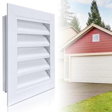 Imagem de ForoGore Ventilação de sótão de alumínio de 30,5 cm x 30,5 cm com aberturas de porta de tela para ventilação de porta externa na ventilação do galpão da casa