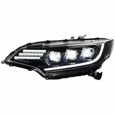 Imagem de Luzes de carro compatíveis com jazz fit gk5 farol 2014-2020 lâmpada principal drl lente do projetor acessórios automotivos