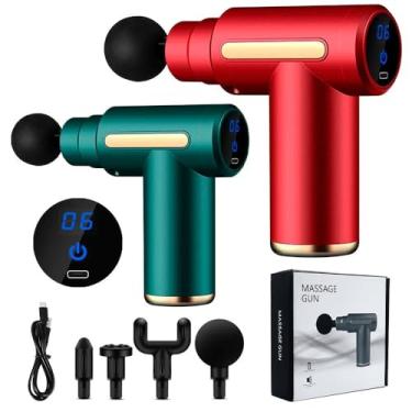 Imagem de Massageador Elétrico Profissional Muscular Pistola Massagem - Recarregável - (Massage Gun)- Miosfascial
