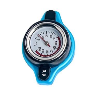 Imagem de Tampa do tanque de água com medidor de temperatura 0,9/1,1/1,3 BAR, tampa termostática do radiador