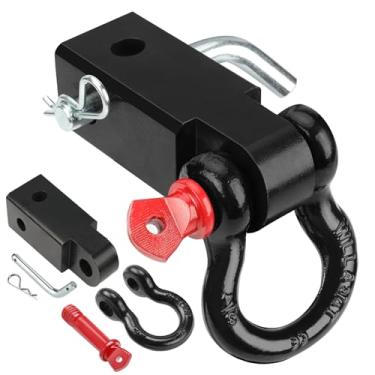 Imagem de Receptor de engate de reboque de 5 cm BETOOLL HW9113 serve para Jeep Wrangler e todos os receptores Chevy/GMC, Ford, Dodge, Nissan, Toyota Truck de 5 cm