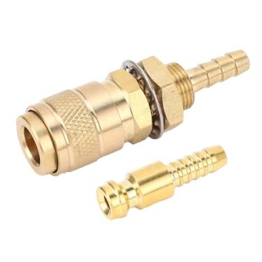 Imagem de Adaptador de Gás e Resfriamento a água, Conector Rápido, Reguladores de Gás de Soldagem, Tocha de Soldagem, Encaixe Rápido para Tocha de Soldagem Mig Tig (6mm)
