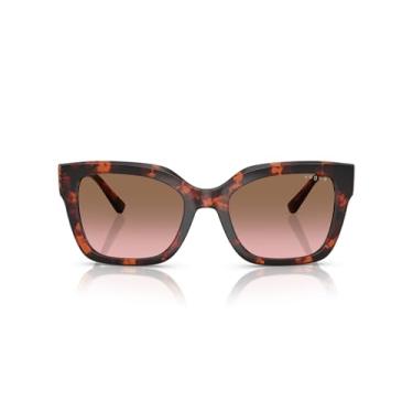 Imagem de Óculos de Sol Vogue Eyewear 0VO5613SB 318014 Tam 54 / Vermelho Havana - Lentes Rosa Gradiente