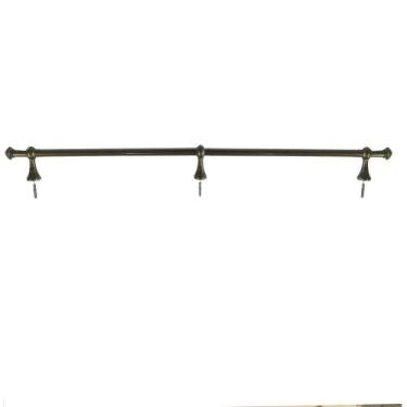 Imagem de kit Varão de Cortina  19mm Para Cortina Janela de 2,00m Ouro Velho - H