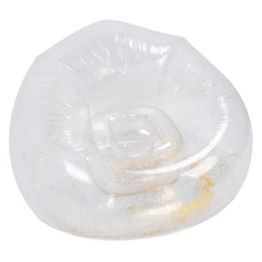 Imagem de Sofá Inflável TOPINCN, Cadeira Inflável Transparente Confortável e Relaxante Em PVC Inflável para Sala de Estar, Quarto, Varanda, Jardim (Ouro)