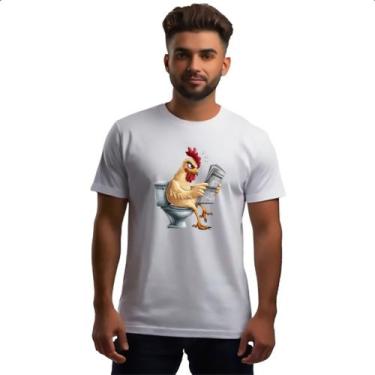 Imagem de Camiseta Unissex Galinha na sala de forca - Alearts, M