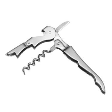 Imagem de Saca Rolha Canivete em Inox Abridor Garrafas Vinho cachaca - GP Inox